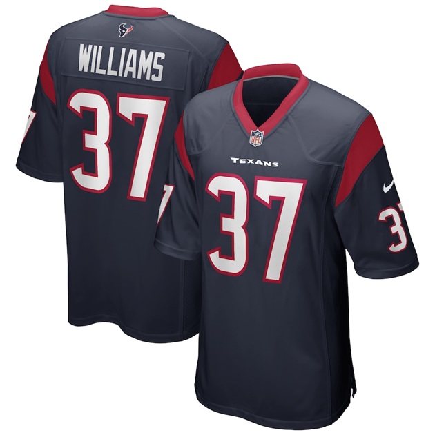mens nike domanick williams navy houston texans game retired player jersey